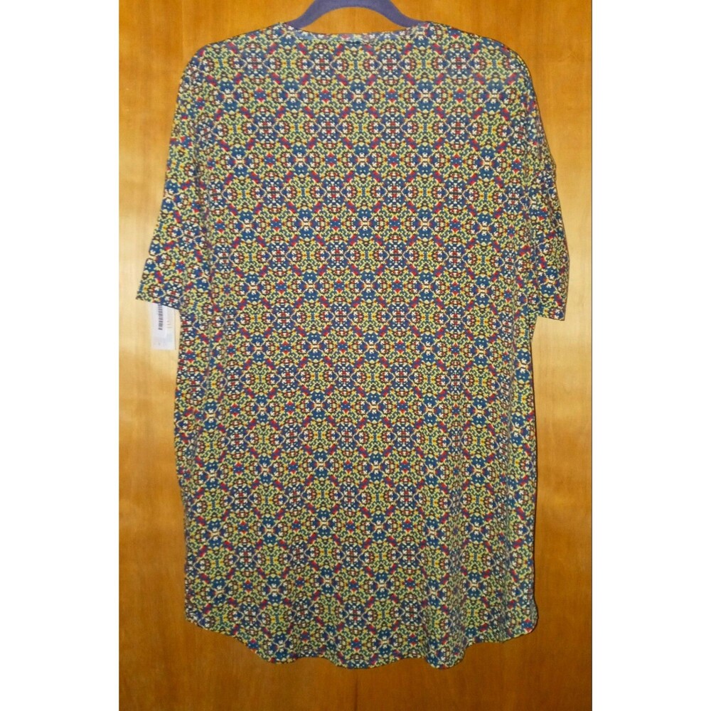 NWT LULAROE IRMA Womens Small Abstract Artsy Short Sleeve Hi-Lo Top Multicolor - Picture 12 of 12